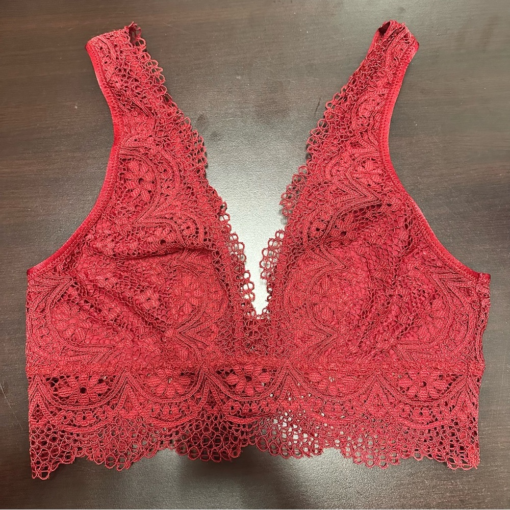 Victoria's Secret Red Lace Bralette